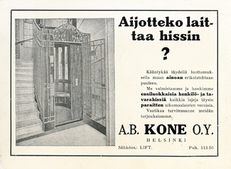 1918 - KONE ad