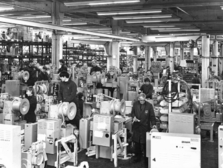 1975 - Assembly line Hyvinkaa factory
