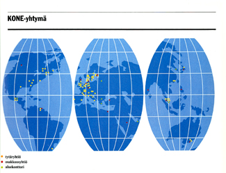 1980s - KONE operations global